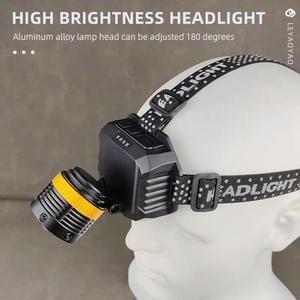 Nouvelle lampe frontale à induction transfrontalière à LED rechargeable, haute luminosité, portée 100-199 m, pour cyclisme en extérieur et pêche nocturne - Product Image 4