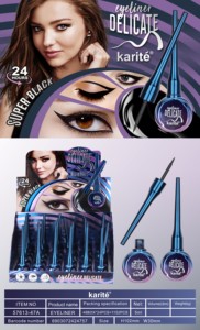 Crayon <span class=keywords><strong>Gel</strong></span> Liquide Waterproof Noir Délicat Karité 5ml pour les Yeux, Maquillage Cosmétique, Produit de Beauté, Tube à Marque Privée avec <span class=keywords><strong>Pinceau</strong></span> - Product Image 6