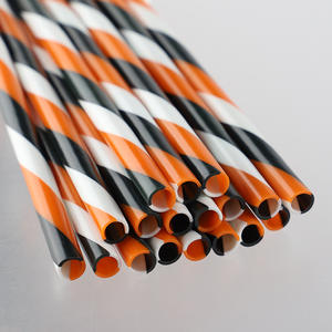 Pailles en plastique dur <span class=keywords><strong>à</strong></span> rayures colorées Pailles de fête pour les fêtes de jus Pailles <span class=keywords><strong>à</strong></span> boire - Product Image 4