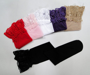 <span class=keywords><strong>Medias</strong></span> hasta la rodilla transparentes de seda transpirable para mujer, <span class=keywords><strong>medias</strong></span> de encaje hasta el muslo, a la moda - Product Image 6
