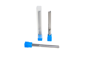 Fresa de carburo sólido de 2 filos con vástago de 8 mm para mecanizado de aluminio, cobre y metales no ferrosos - Product Image 2