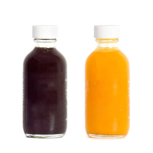 Vente chaude 2oz 60ml Clear Shots Boston Mini Bouteille Ronde Avec Bouchon À Vis En Plastique pour Jus Boisson Boissons Froides - Product Image 1