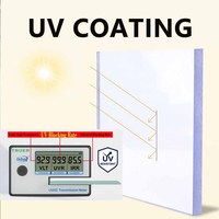 Feuille acrylique transparente anti-UV, bloquant la lumière du soleil, filtrant les UV, feuille acrylique coulée de 3 mm