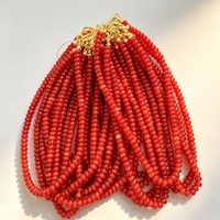 Collier ras du cou minimaliste en perles d'abaque 5*8mm en pierres précieuses naturelles avec fermoir doré, bijou d'été en cristal de guérison, cadeau 17,5''