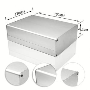 Carcasa de Aluminio para Proyectos Electrónicos Hongfa HF-A-344, Precio de Fábrica en China, Recubrimiento en Polvo Personalizado, Caja de Aleación de Aluminio para PCB - Product Image 2