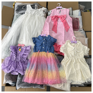 Fournisseur de vêtements d'occasion pour enfants à bas prix, en gros, incluant des robes de fête pour filles à motifs floraux - Product Image 1