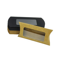 Boîte d'emballage alimentaire rigide en papier kraft personnalisée avec fenêtre transparente, écologique et biodégradable, boîte à emporter pour boulangerie, hamburger, gâteau