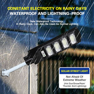 Lampadaire Solaire LED RC 50W 100W 150W avec Capteur Radar, Étanche IP65, pour Extérieur, Place Publique, Jardin, Cour, Allée - Product Image 6