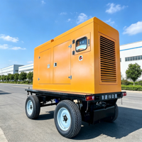 Groupe électrogène diesel super silencieux pour remorque, châssis ouvert, télécommande, démarrage automatique, ATS, alternateur à enroulement 100 % cuivre, certifié CE