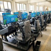 Simulateur de conduite automobile, simulateur d'apprentissage de la conduite, simulateur de démonstration de conduite sécurisée