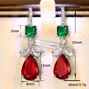 Eleganti Orecchini Pendenti a Goccia Lunghi per Donne, Orecchini Geometrici Scintillanti, Gioielli alla Moda per Uso Quotidiano e Feste - Product Image 5