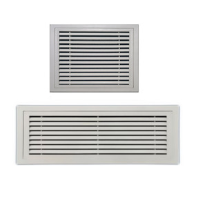 Customized Abs Single Layer Louvered Ventilation Grille Rectangle Wall Mount 1/2 In Bar Spacing Minimalist Design Maintenance - Product Image 1