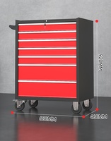 Carro de Herramientas Multifuncional Moderno de Acero, Resistente, con Sellado Suave, Ecológico, Impermeable y Ajustable para Muebles de Hotel y Ferretería