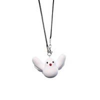 Nouveau Fun paix colombe voiture rétroviseur pendentif voiture suspendu décoration intérieur petite colombe blanche personnalisé pendentif décoration