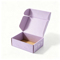 Boîte d'expédition en carton ondulé auto-scellante écologique et recyclable personnalisée pour costumes et vêtements