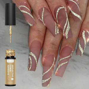 2024 UV vernis à ongles adhésif réfléchissant tréfilage élastique japonais photothérapie noir et blanc crochet <span class=keywords><strong>bord</strong></span> peinture crochet boutique - Product Image 2