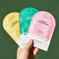Sac en mylar irrégulier découpé à l'emporte-pièce de forme spéciale personnalisée avec trou de suspension pour masque hydratant sacs en plastique pour masque en feuille