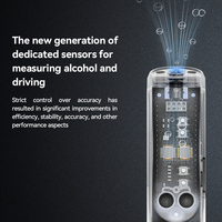 Detector de Alcohol Portátil de Alta Precisión con Sensor Semiconductor, Mini Probador con Batería de Litio, Respuesta en 10s, Alarma para Conducir Bajo los Efectos del Alcohol