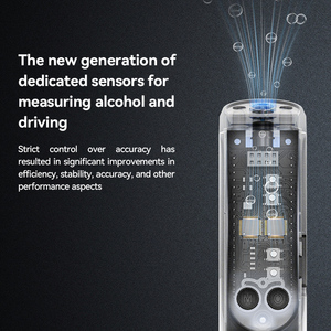 Détecteur d'<span class=keywords><strong>alcool</strong></span> portable haute précision à capteur semi-conducteur, mini-testeur, batterie au lithium, réponse en 10 secondes, alarme de conduite en état d'ébriété - Product Image 2
