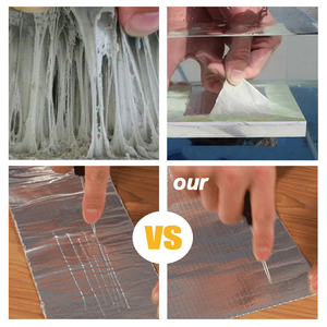 Cinta Impermeable de Butilo de <span class=keywords><strong>Alta</strong></span> Densidad ANTI <span class=keywords><strong>Flex</strong></span>, Cinta Autoadhesiva de Aluminio, Suministro al por Mayor, Sellado de Techos, Reparación de Grietas en Paredes - Product Image 2