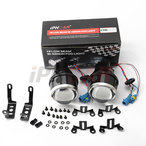 WEIXIN fábrica china 3 pulgadas <span class=keywords><strong>colores</strong></span> duales niebla Bi Led lente de proyector de luz antiniebla 3000K 5500K 6000K con soportes universales - Product Image 2