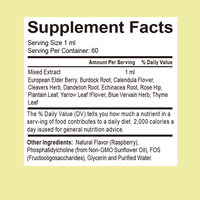 Gouttes de soutien lymphatique favorisant la détoxification, le drainage et le soutien immunitaire – Complément liquide oral à base de plantes pour le bien-être quotidien des adultes 60 ml