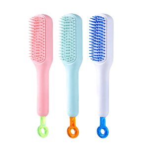 Peigne <span class=keywords><strong>Brosse</strong></span> Démêlante de Massage Auto-Nettoyante Rétractable, Anti-Statique, Utilisable sur Cheveux Secs et Humides - Product Image 1