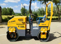 XCMG Machine de compactage XMR170 officielle 1,7 tonne Double tambour léger rouleau de route vibrant prix à vendre