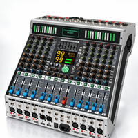 Console de mixage audio professionnelle AOFO 8 canaux avec 99 effets DSP, Bluetooth, USB, MP3, égaliseur 7 bandes pour DJ, scène, système de sonorisation en direct