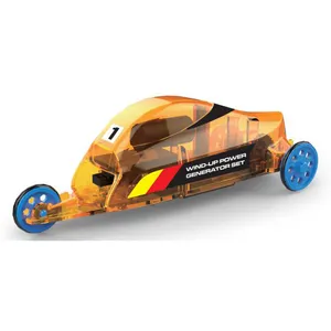 थोक DIY हैंड क्रैंक मिनी विंड अप पावर जेनरेटर स्टेम खिलौना कार