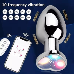 APP Remote Control <b>Anal</b> Vibrator LED Light <b>Anal</b> <b>Plug</b> Sex Toys Luminous Vibrating <b>Butt</b> <b>Plug</b> for Adult - Product Image 4