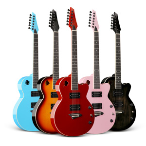 <span class=keywords><strong>Chitarra</strong></span> Elettrica Stile Acustico <span class=keywords><strong>Rock</strong></span> Marca Aiersi con Pickup HB - Product Image 1