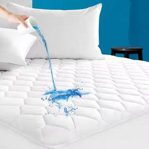Bedding Waterproof Quilted <b>Bed</b> Mat Plain for Hotel Home <b>Hospital</b> Use Hypoallergenic Eco-Friendly Breathable Machine Washable - Product Image 1
