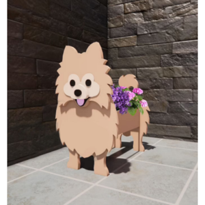 Macetas de Madera Grandes Personalizadas para Jardín Exterior, Macetero de <span class=keywords><strong>PVC</strong></span> con Forma de Perro, Soporte para Macetas, Decoración de Madera con Forma de Animal - Product Image 3