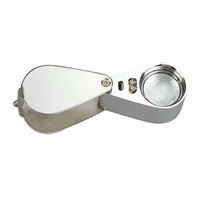 Lentille de Loupe 30x21mm, Loupe à triple diamant LED Loupe oculaire dentaire Lupa