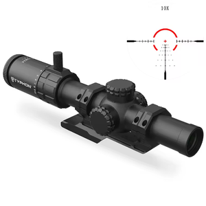 กล้องเล็ง TYPHON 1-10x24 FFP LPVO |   กล้องเล็งยุทธวิธีสำหรับการล่าสัตว์กลางแจ้ง แบบกระจก ED ป้องกันการสะท้อนแสงพิเศษ กันน้ำ/กันกระแทก - Product Image 1