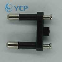 Pince de contact en laiton standard UE 4,0 mm en cuivre pur 250 V, solide et creuse, 10 A 16 A, pour prise