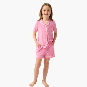 Pyjamas pour enfants en coton biologique, vêtements de nuit mignons pour enfants, ensembles de pyjamas pour enfants pour se détendre, avec service OEM - Product Image 4