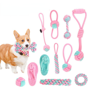 Ensemble de jouets interactifs pour chiens en corde résistante, jouets pour chiens agressifs de grande race, livraison directe - Product Image 1
