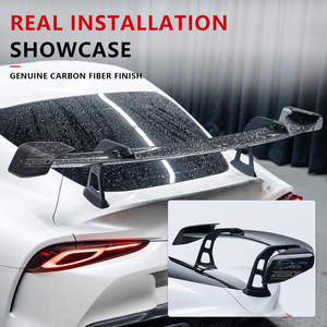 Aileron de coffre arrière en fibre de carbone sèche style AD Swan Neck pour Toyota GR Supra A90 A91 MK5 2019+ - Product Image 4