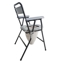 Chaise de toilette pliable en acier épais pour personnes âgées, produit de fabrication chinoise, confortable, nouveau