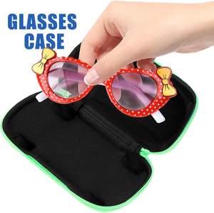 Étui pour lunettes de soleil EVA en forme de voiture avec fermeture à glissière Étui rigide mignon pour lunettes de soleil pour enfants Boîte à lunettes de soleil - Product Image 3