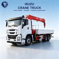Grue télescopique montée sur camion Isuzu 4x2 de 10 à 15 tonnes avec grue de chargement