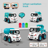 Jouets de voiture à friction pour enfants, engins de chantier, pompiers, voitures militaires, petites voitures, jouets à friction