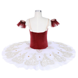 Tutú de terciopelo para mujeres y niñas, ropa de competición profesional de alta calidad para actuaciones de baile, disfraces de Ballet de <span class=keywords><strong>Boutique</strong></span> para escenarios - Product Image 3