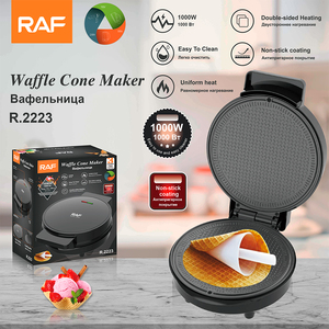 Nouveau moule électrique antiadhésif RAF pour gaufres et cornets de crème glacée, mini-appareil automatique pour gaufres et cornets - Product Image 2