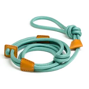 2022 New Arrival Wholesale Custom Design Extremely Durable Dog Slip Multiple Colors Dog Lead Rope Dog Leash Personalized Solid
