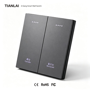 Interruptor de Luz Inteligente Empotrable TianLai Zigbee Tuya con Panel Táctil, Sin Neutro, con Capacitor, Compatible con Alexa y <span class=keywords><strong>Google</strong></span> Home - Product Image 1