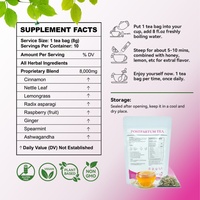 Thé de camomille Chinaherbs pour la récupération post-partum, feuille de framboisier rouge, équilibre hormonal, soutien de l'humeur, femmes enceintes, sachets emballés en boîtes