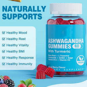 OEM Gummies Vegan Ashwagandha con L-teanina, GABA, magnesio, curcuma, zinco e <span class=keywords><strong>vitamina</strong></span> <span class=keywords><strong>D3</strong></span>-senza zucchero - Product Image 4